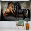 Galloping Horse Tapestry Wall Hanging Bohemian Dark Psychedelic Pattern Hippie Carpet Bedroom Art Home Decor