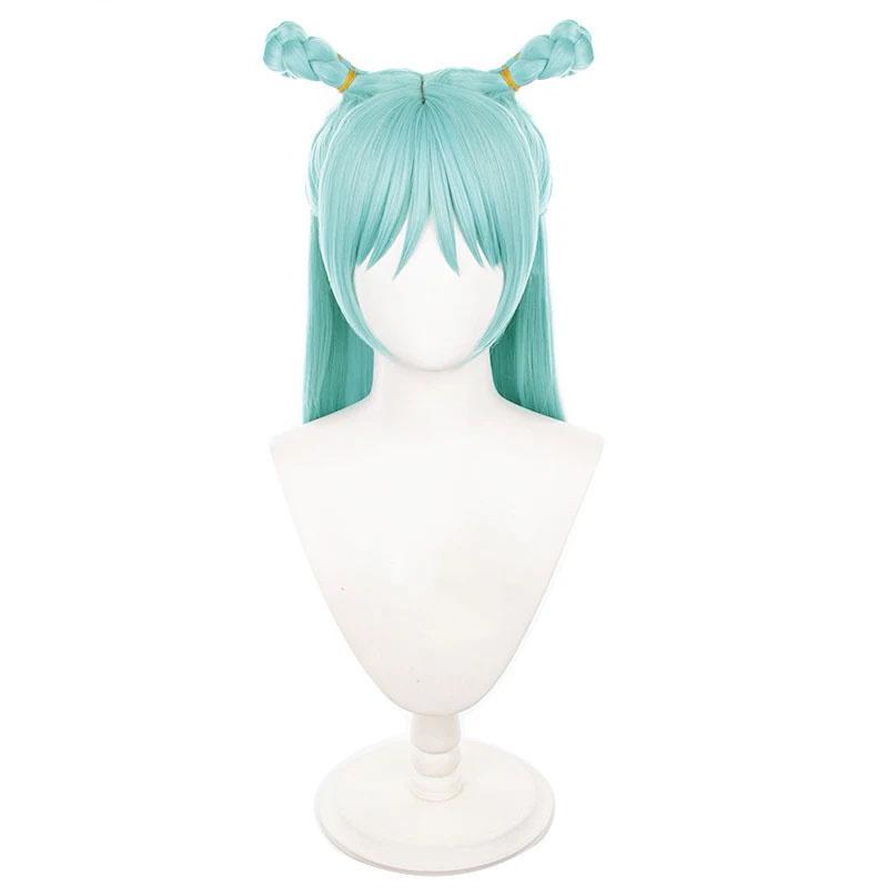 

Парик для косплея Hajime Kashimo, длинные, голубые, предварительно заплетенные, термостойкие синтетические волосы, парики в стиле аниме + шапочка для парика One Size