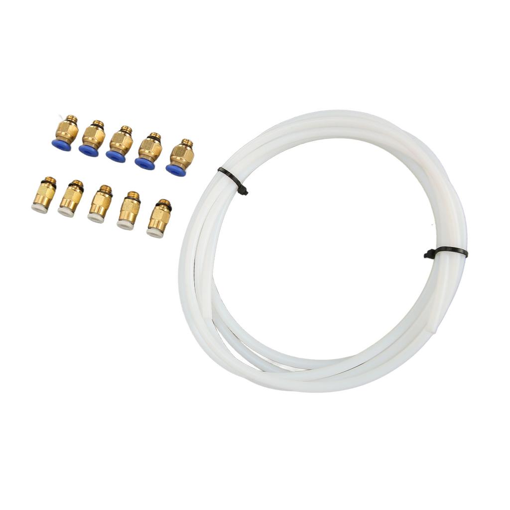 PTFE Tubing with PC4 M6 KJH04 M6 Pneumatic Fittings for 1.75MM Filament PLA ABS for 3D Printer