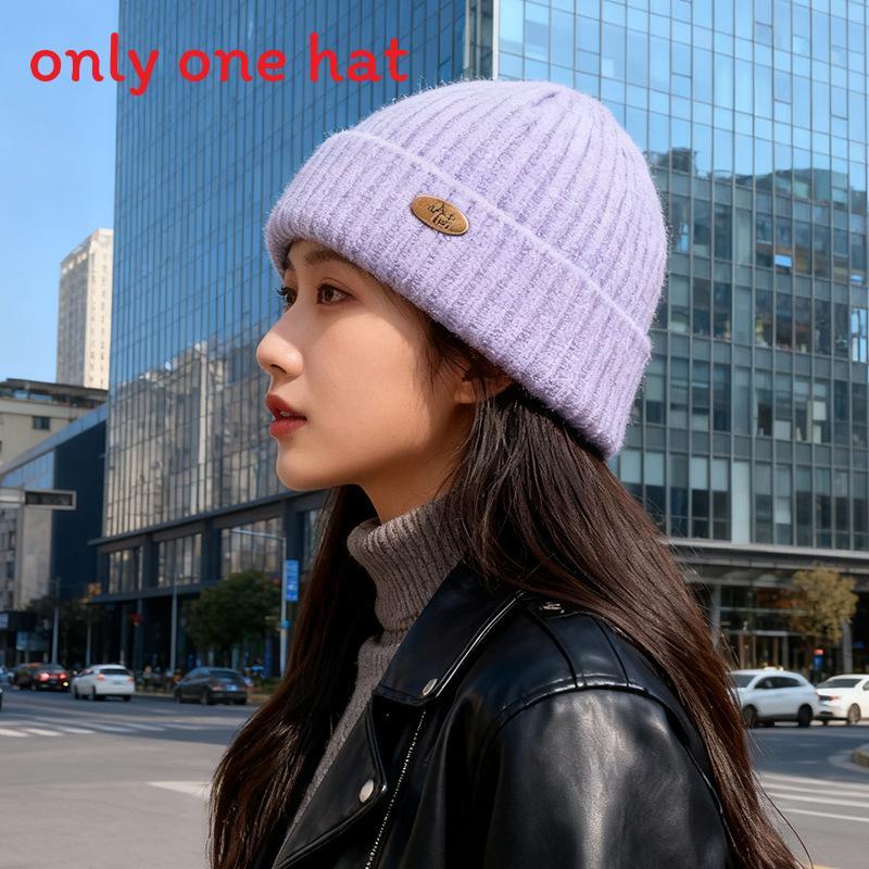 Acryl-Strickmütze Für Männer Frauen Herbst Winter Gemütlich Kaltes Wetter Kopfbedeckung