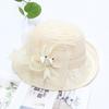 Temperament Flower Lace Top Hat Ladies Summer Sun Hat Fashion Dome Versatile Curling Basin Hat