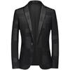 Heren Lente Business Sociaal Pak Jas Heren Single Breasted Dunne Heren Jacquard Blazers Jassen