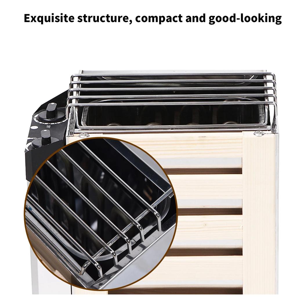 3.6KW Stainless Steel Sauna Stove Internal Control Type Heater Sauna Room Equipment 230V Sauna Heater Sauna Stove Sauna Supplies