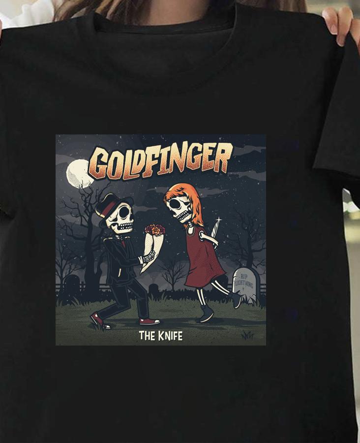 

Goldfinger The Knife Black Cotton All Size S5XL Gift for Fans Shirt MI463 Unisex T-Shirt S разноцветный