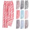Women Pajama Pants Plush Sleep Pants Soft Elastic Waist Pajama Bottoms Patterned Pants With 2 Pockets