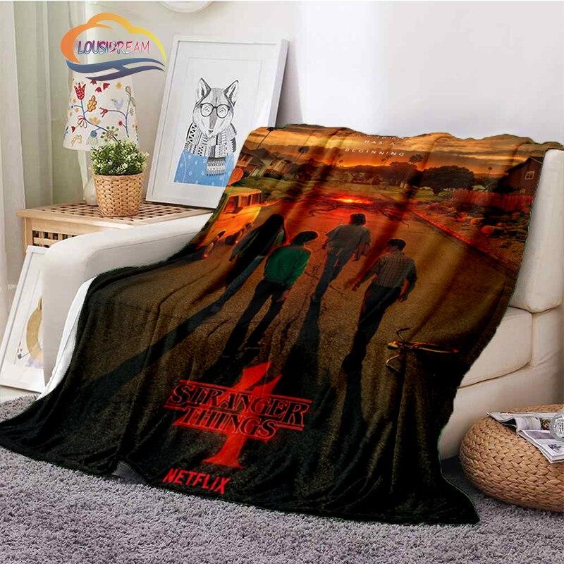 Stranger Things blanket 3D print Halloween Stranger Things blanket newest Popular Horror drama Sofa bed blanket Camping blanket