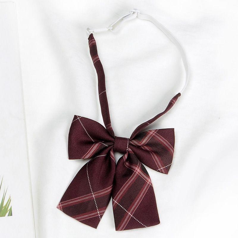 Dodatek do kołnierzyka koszuli mundurowej z kokardą motylkową dla dziewczynek w stylu szkolnym