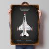 The USAF Thunderbirds Tinplate Signs Airplanes Poster Vintage Metal Plate Custom Metal Sign for Wall Art Decoration Retro Decor