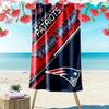 Name Custom New England Patriots Print Beach Towel, Large Soft Quick Dry Towel for Beach Camping Swimming