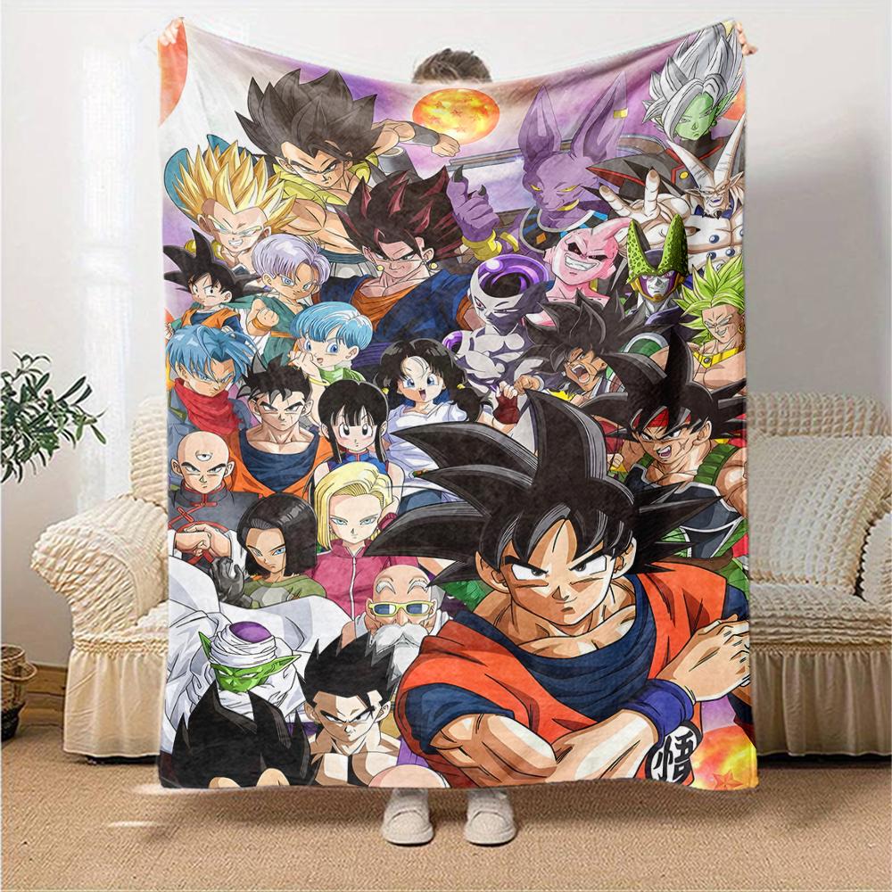 1pc Dragon Ball1 Blanket, Gift, for Men and Women, Soft Blanket, Good for Sofa Bed Couch Travel, Lightweight Flannel Blanket