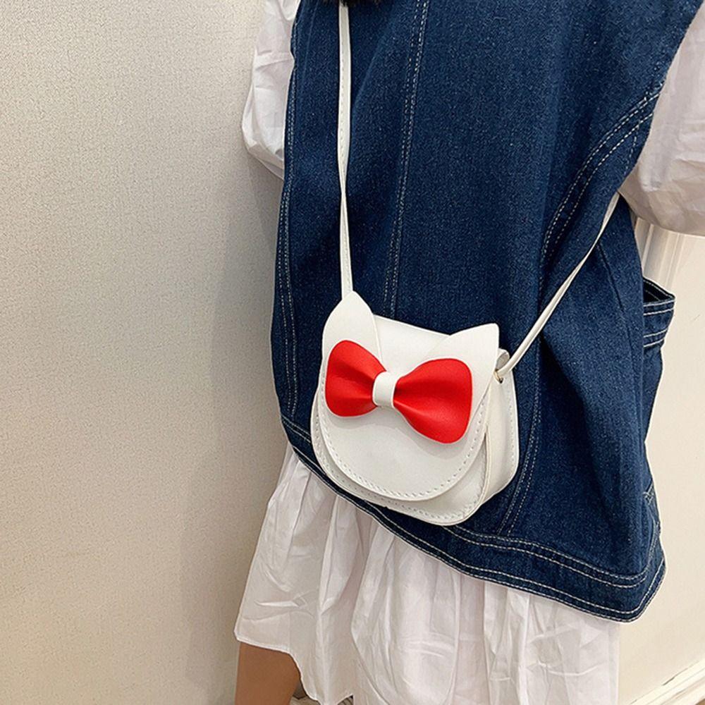Portable Princess Kids Crossbody Bag Bow Cartoon Mini Shoulder Bags Kids Small Bag Children