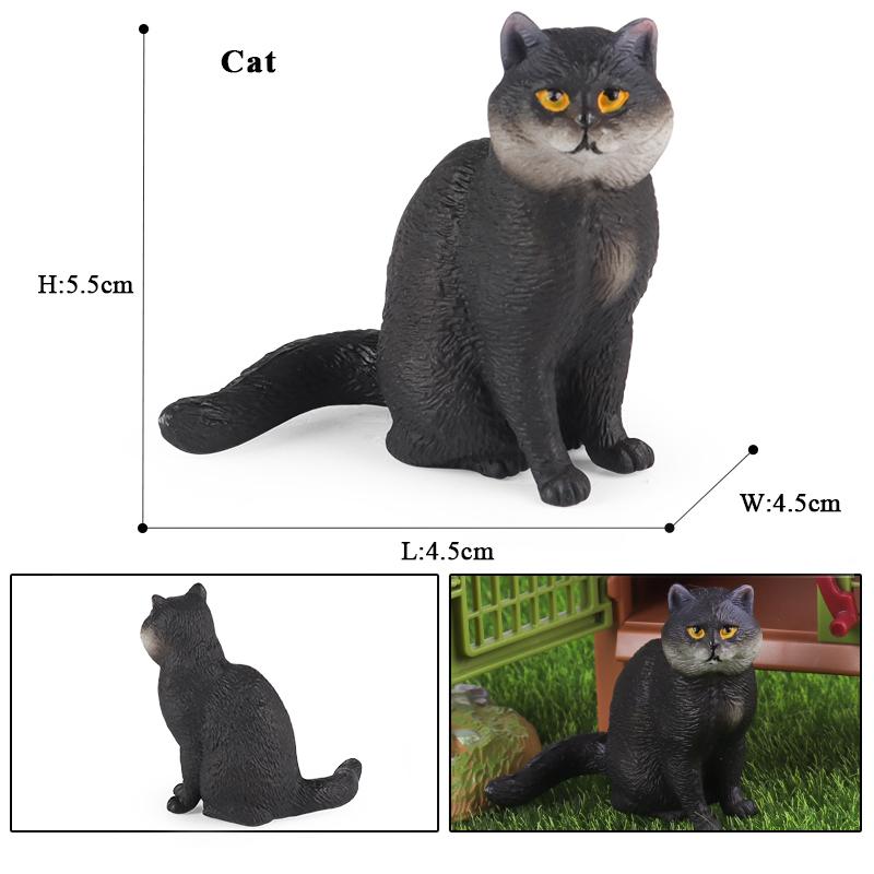 Oenux Siam Devon Rex Sphynx Perserkatze Kätzchen Modell Actionfigur Figur Niedliche Heimdekoration Sammlung Kinderspielzeug Geschenk