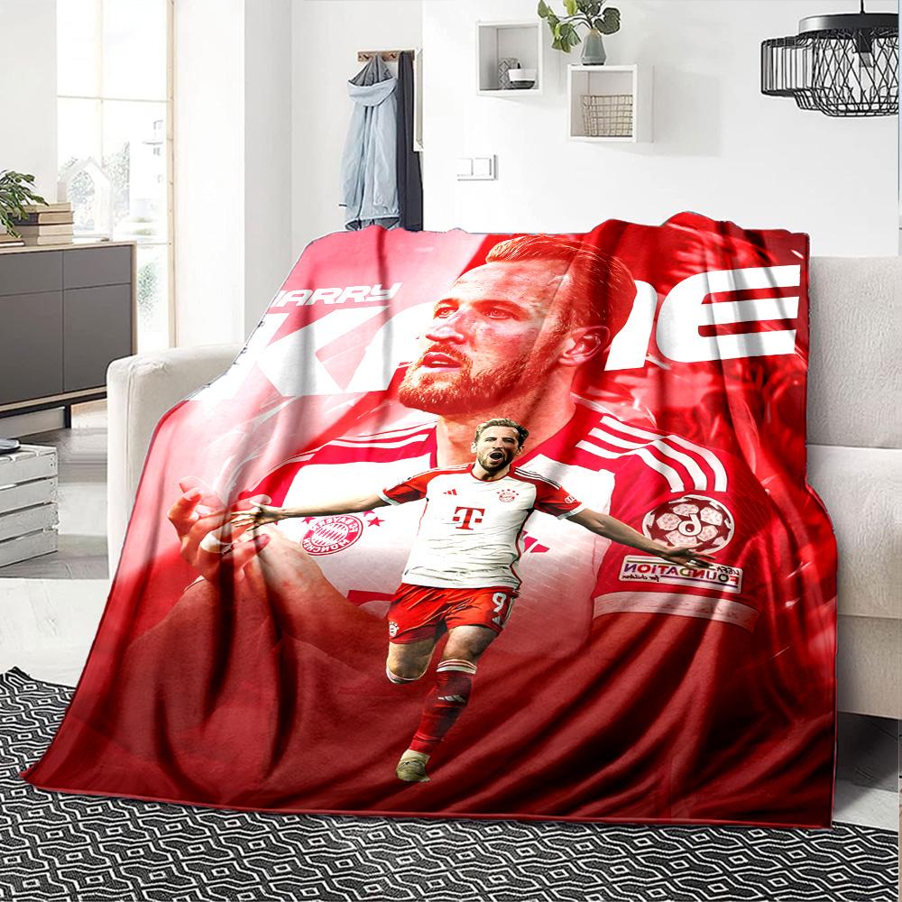 1pc Harry Kane1 Blanket, Gift, for Men and Women, Soft Blanket, Good for Sofa Bed Couch Travel, Lightweight Flannel Blanket