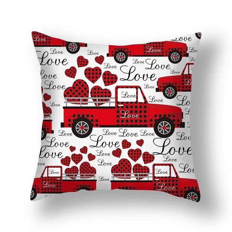 Love Sweet Cartoon Pillowcase Wedding Party Birthday Festival Decoration Sofa Office Seat Car Cushion Cover Home