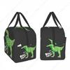 Tynosaurus Rex Lunch Bag Waterproof Insulated Canvas Cooler Bag Thermal Cold Food Picnic Travel Tote for Women Children