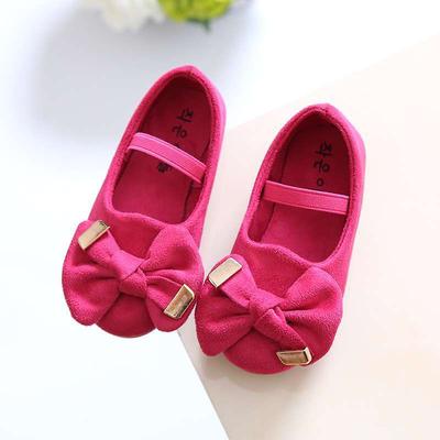 Spring and Autumn Classmates Girls Single Shoes Princess Shoes Children's Shoes Soft Sole Bow Baby Small Leather Shoes Girls Doudou Shoes
