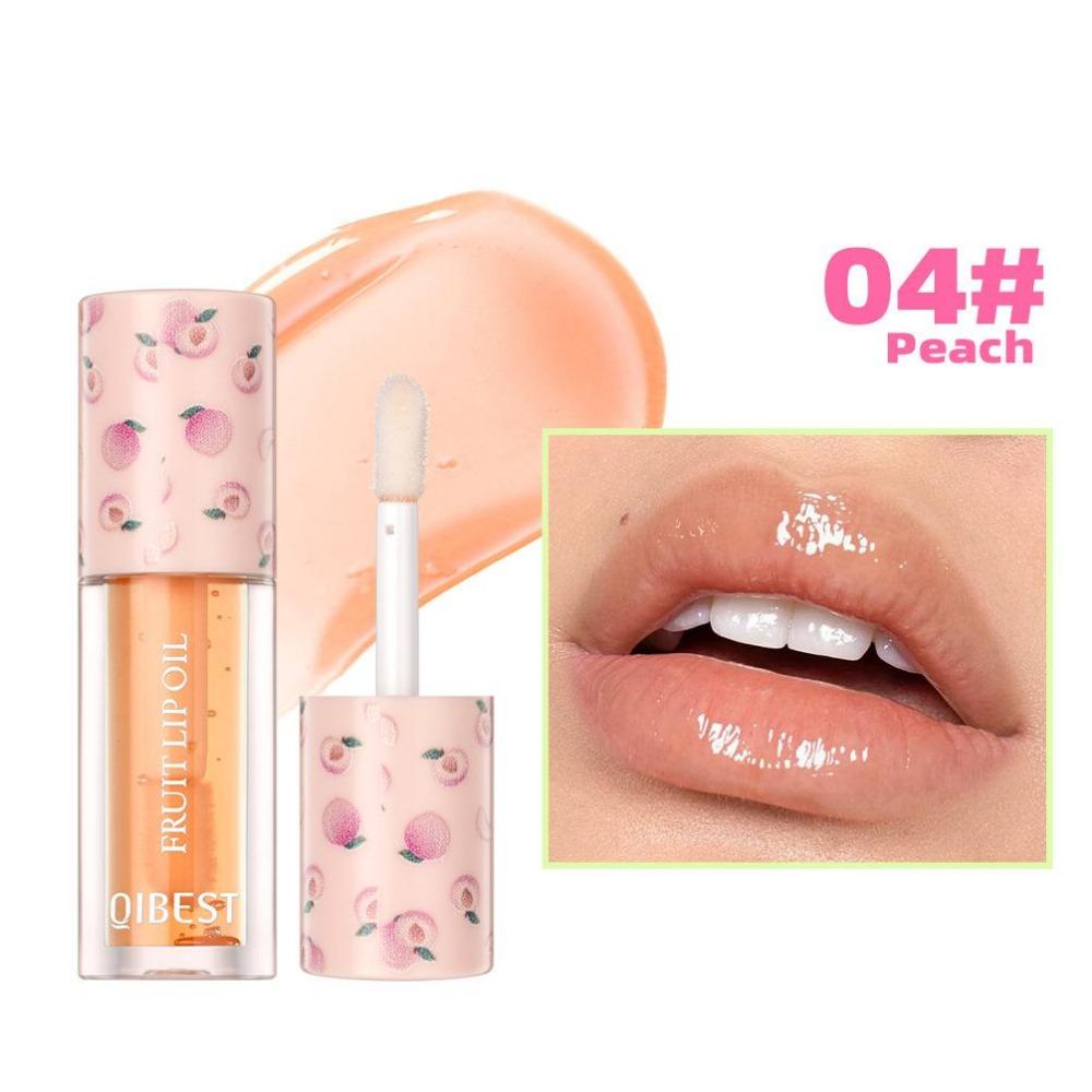 Feuchtigkeitsspendender und feuchtigkeitsspendender Lipgloss mit Fruchtgeschmack, transparenter Lippenbalsam gegen Risse