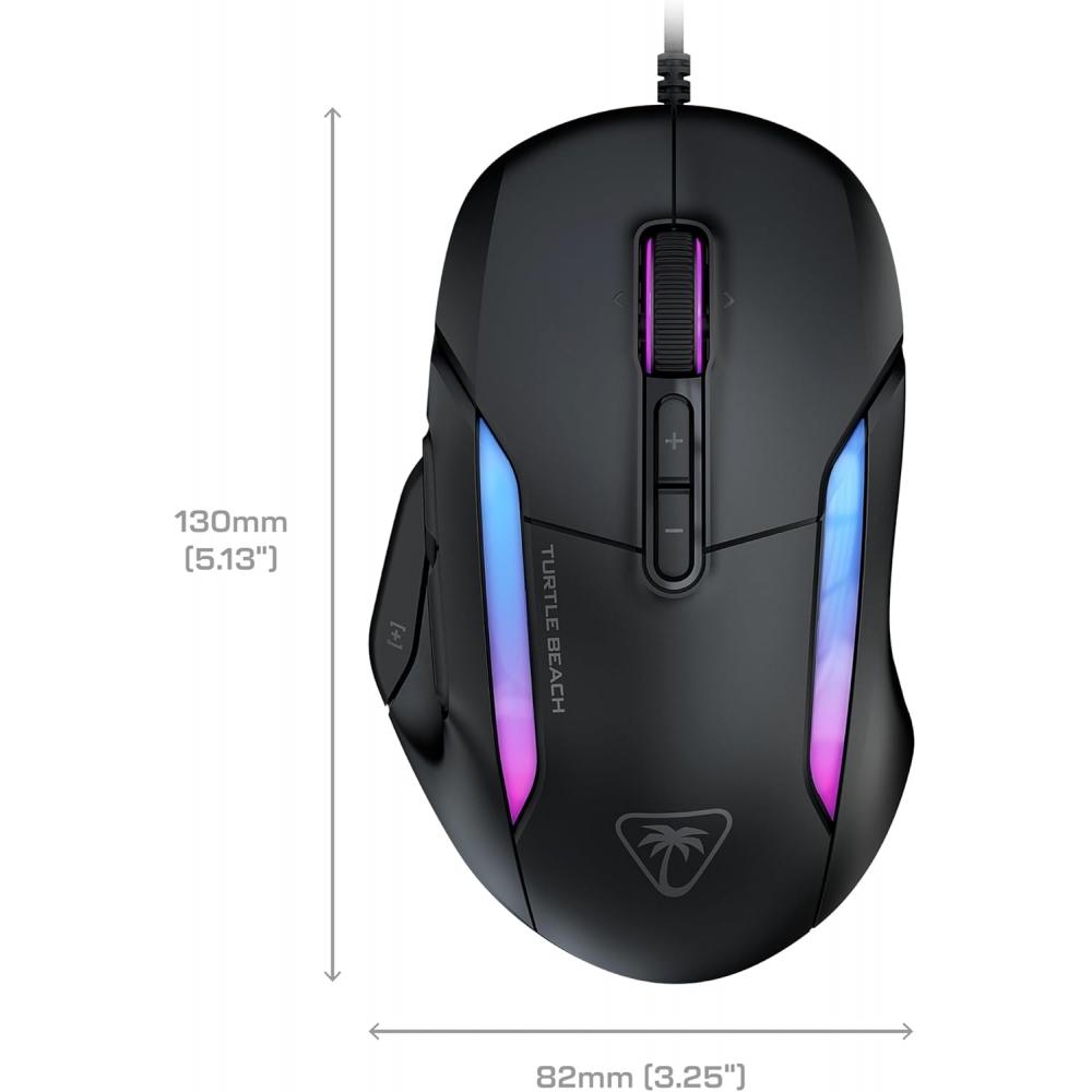 Turtle Beach Gaming-Maus Kone II Schwarz Kabelgebunden Mehrere Tasten 26k DPI Sensor 650ips