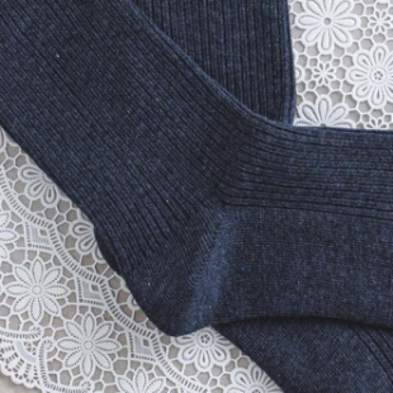 Monfoot Women S Ribbed Long Neck SockS Navy