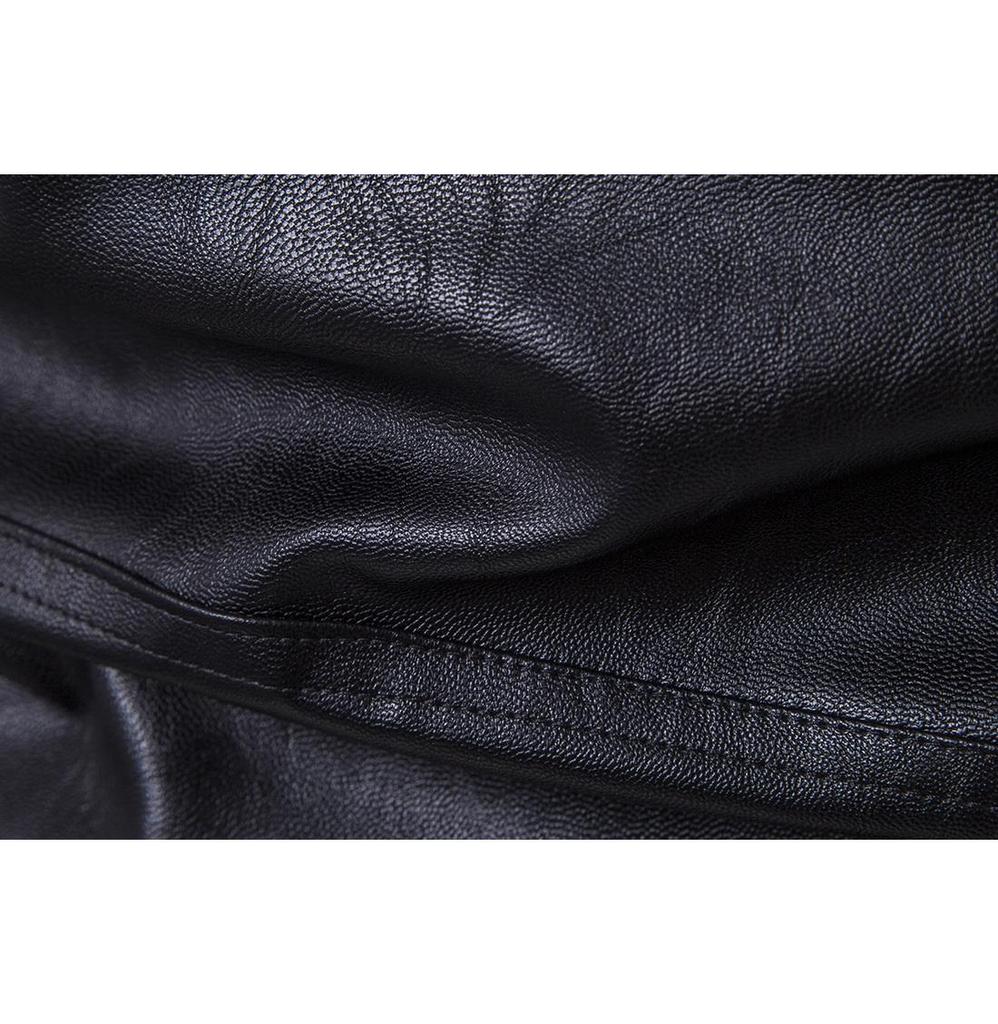 Jachetă de piele pentru bărbați la modă+punk europeană Calipi Jachetă de piele pentru motocicletă Jachetă de piele Harley cu montare subțire+D101