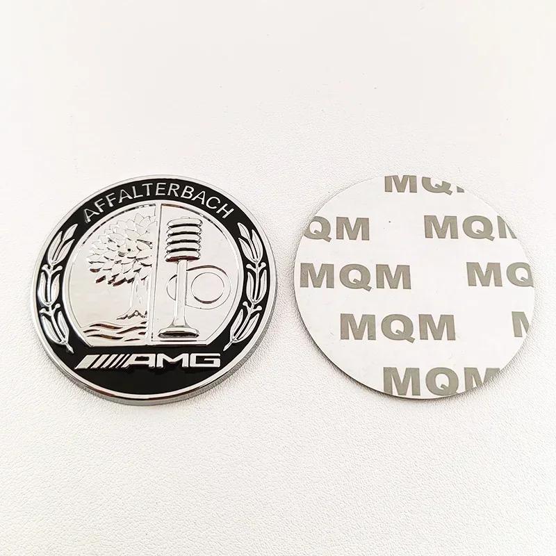 Car Sticker For Benz 6.5cm Apple Tree Logo AMG Metal Car Emblem Rear C Pillar Side Badge for Mercedes Benz A C E GLA GLC GLE Sti