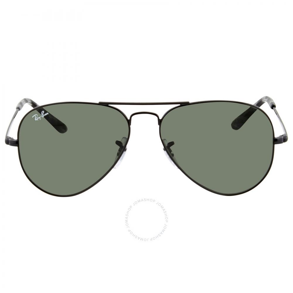 

Зеленые солнцезащитные очки унисекс Ray Ban Aviator Metal II RB3689 914831 55