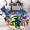 Sandbox Electronic Xbox Games Minecraft Circular Carpet Household Goods Decoration Anti Slip Home Table and Chair Mat Aisle Door Mat Carpet D11