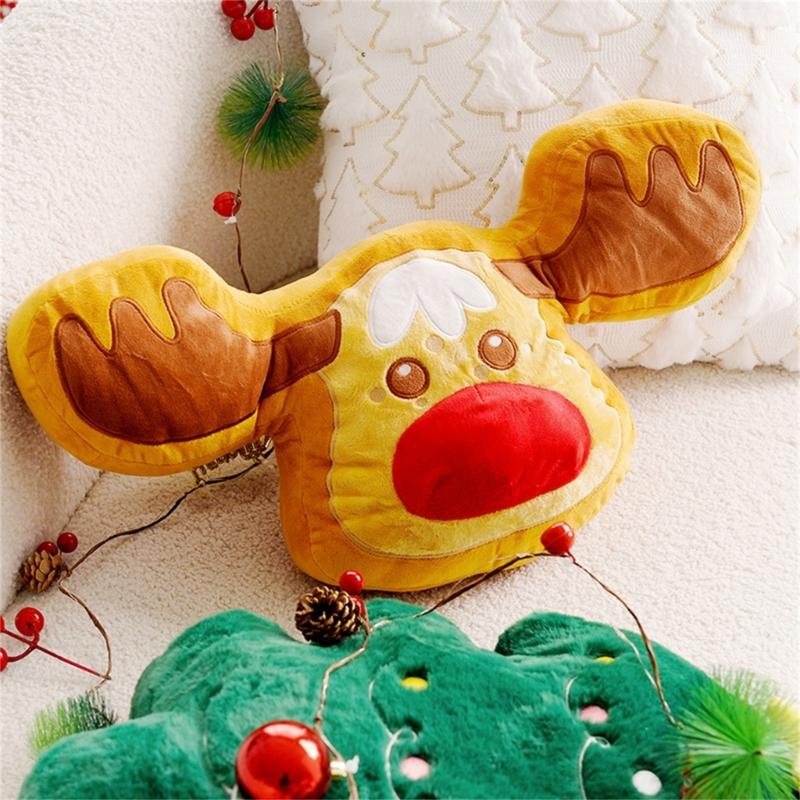 Removable Cushion Cover for Sofa Office Chair Christmas Pillow Sleeve Decorative and Functional Pillowcase for Home Use
