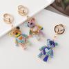 Colorful Bear Series Dazzling Colors Love Bow Bears Pendant Accompanying Gift Wedding Souvenir Bag Charm