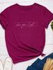 Shine Your Light Letter Print Women T Shirt Short Sleeve O Neck Loose Women Tshirt Ladies Tee Shirt Tops Camisetas Mujer