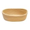 Nordic Minimalist Woven Cotton Rope Storage Basket - Round & Oval Options for Desktop, Ornaments, Bedside Storage