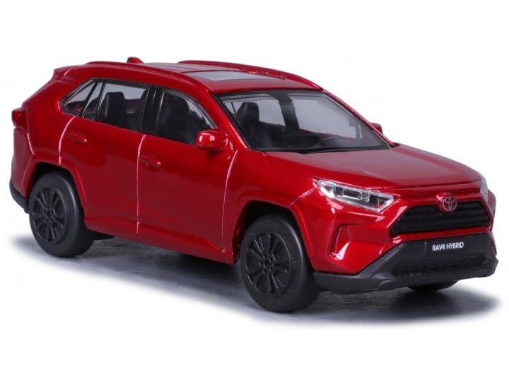 Bburago 1/43 Scale Diecast Toyota RAV4 2022 (Red) [Parallel Import]