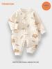 Infant Warm Cotton Long Sleeve Bodysuit: Boneless, Padded for Crawling - Perfect for Spring, Autumn, Winter