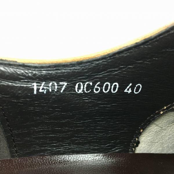 USED/Queen Classic Made In Japan Long Nose Straight Tip Business Shoes Brown Size 40 (25.0)