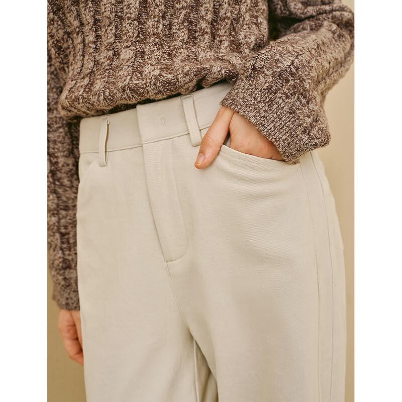 INMAN Women's Casual High-Waist Brushed Banana Pants