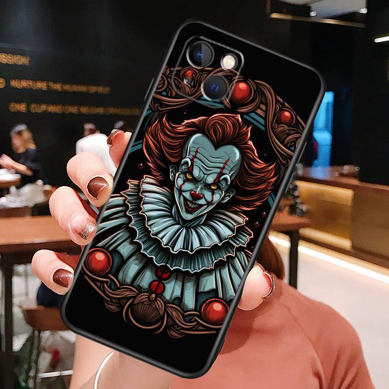 

Clown Case For iPhone 14 15 16 Pro Max 11 12 13 Mini X XR XS Max 14 Plus Soft Cover iPhone 16