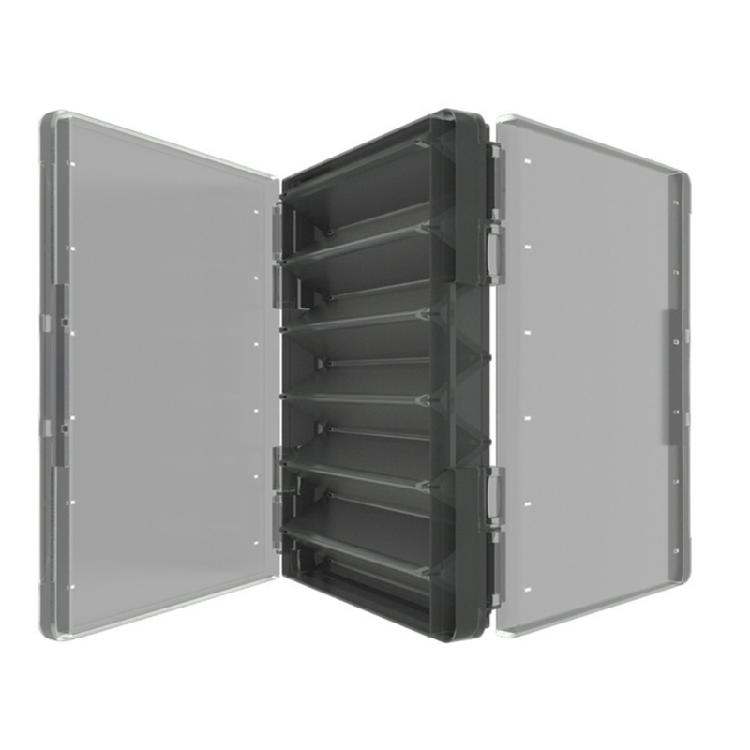 Outdoor-Angelwerkzeugkasten Tragbarer Angelköderkasten Angelwerkzeug Köder Köderbox Doppelseitige Köder Köder-Organizer