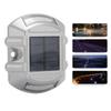 Zonne-wegprikker Licht Aluminiumlegering Zonne-aangedreven Buiten Waterdicht Wegmarkeringen 6V 1.8W voor Stap Trottoir Trap Tuin Grond Groen Licht