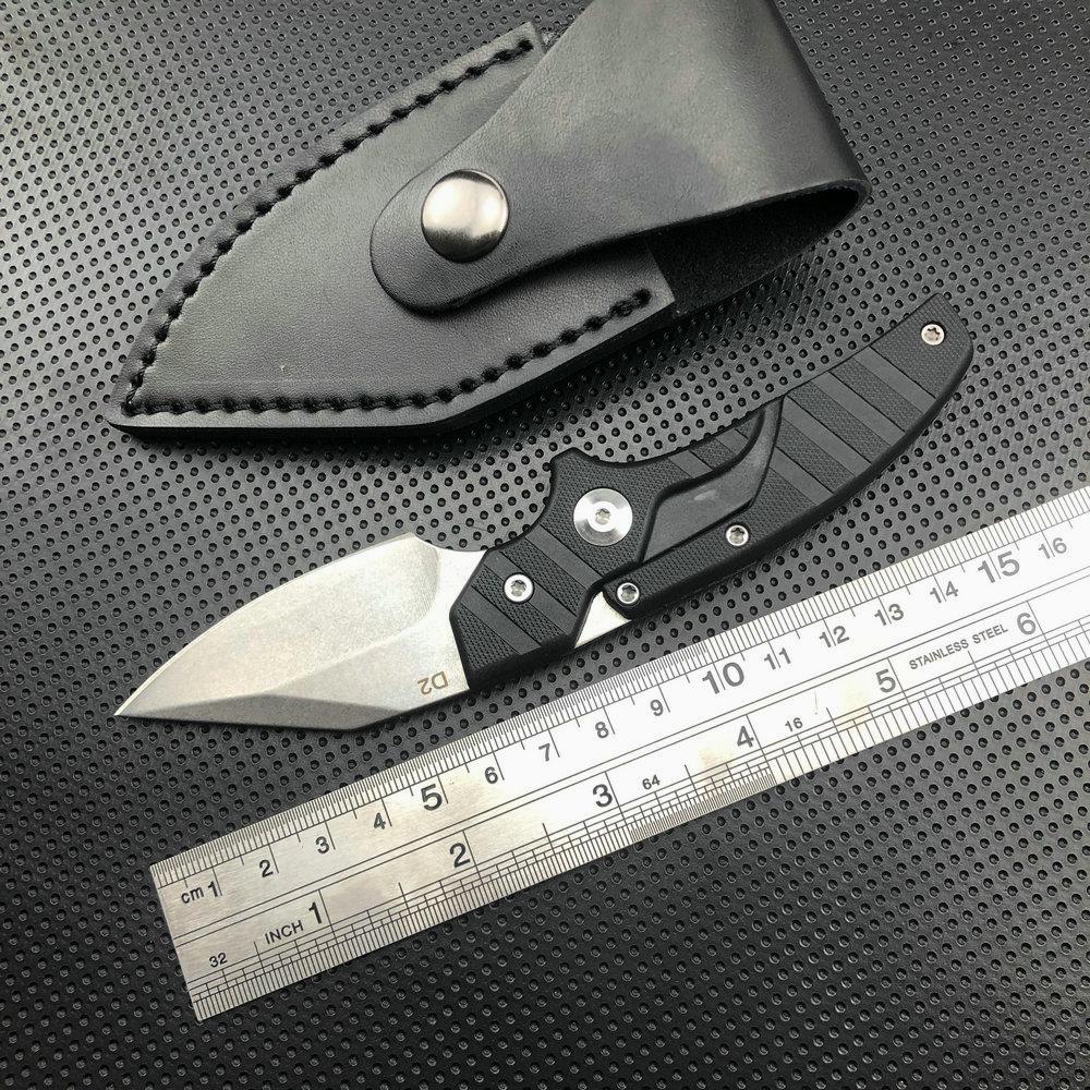 Pocket Knife,Camping Knives,Survival Premium Knife,D2 Tactical Knife ,Cool Camping Tool With Leather Sheath Dropshipping