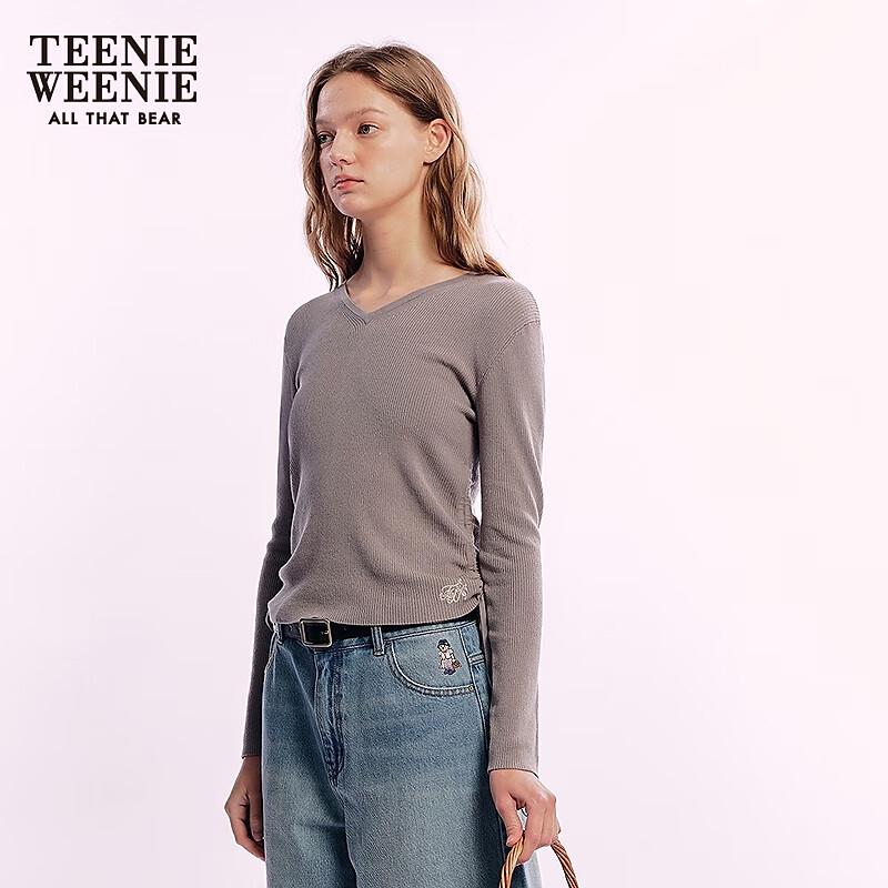 Teenie Weenie Women's Shirred V-Neck Top