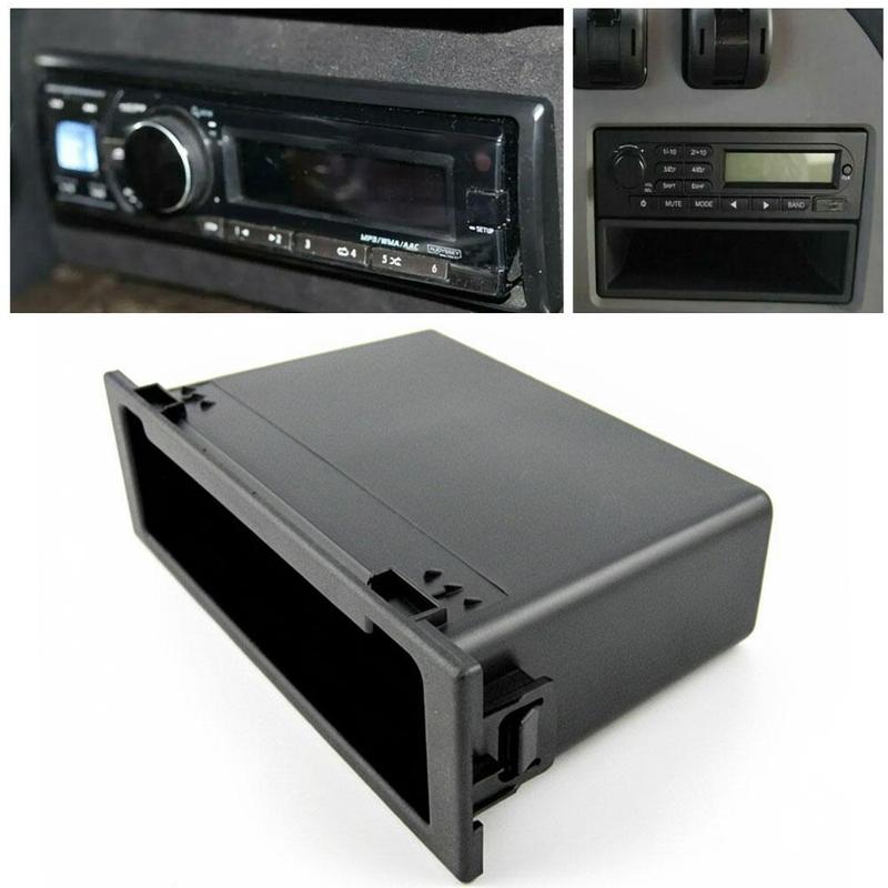 Radio Storage Box for Universal 1‑DIN Car Stereo Radio Storage Box Inner Organizer Tray for Dashboard Universal Fit Easy Access