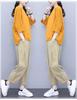 Women's 2021 Spring/Summer Hong Kong Style Casual Suit - Trendy, Youthful Top & Pants Set