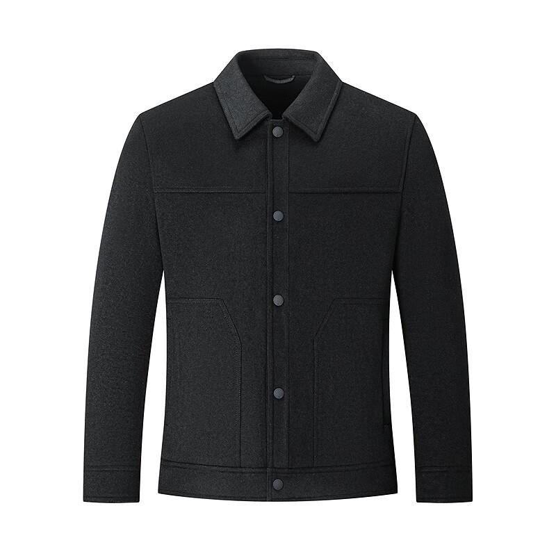 SEPTWOLVES Men's Lapel Wool Blend Jacket