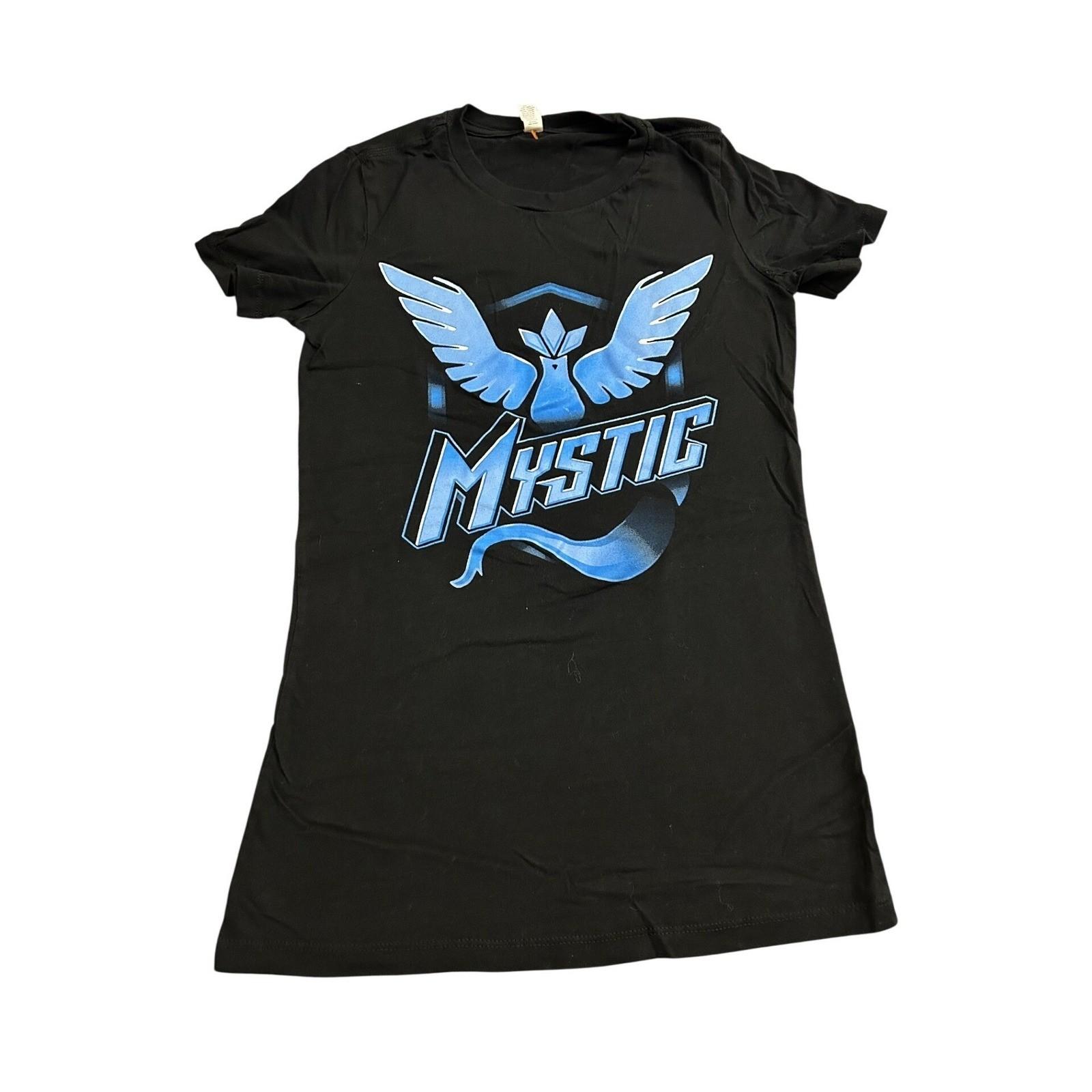 Bella Canvas Pokemon Go Team Mystic TShirt Womens Medium Black Excellent Graphic XXXL