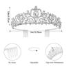Rhinestones Tiaras For Women And Girls Elegant Crowns With Comb For Wedding Bridal And Party Hair Accessories