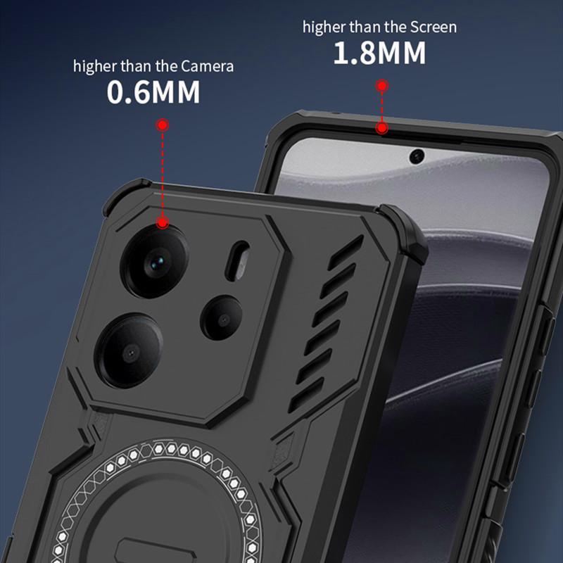 For Redmi Note 14 4G Global Case For Redmi Note 14 Pro 4G Global Cover Airflow Channels Heat Dissipation Shockproof Bumper