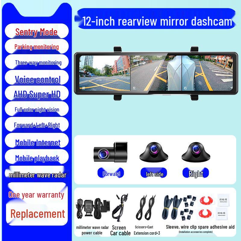 2025 Wireless 360° Dash Cam with Sentinel Mode & 24-Hour Parking Monitoring