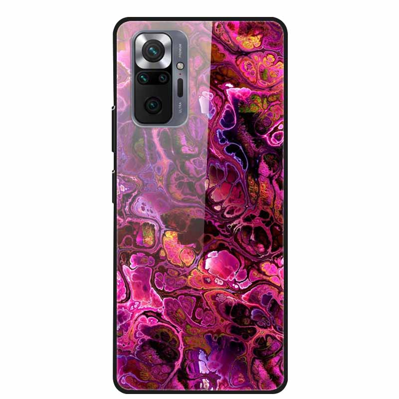 Tempered Glass Colorful Cover For Xiaomi Redmi Note 10 Pro Case Hard Shockproof Funda for Redmi Note10 / Note 10Pro Cases Shell