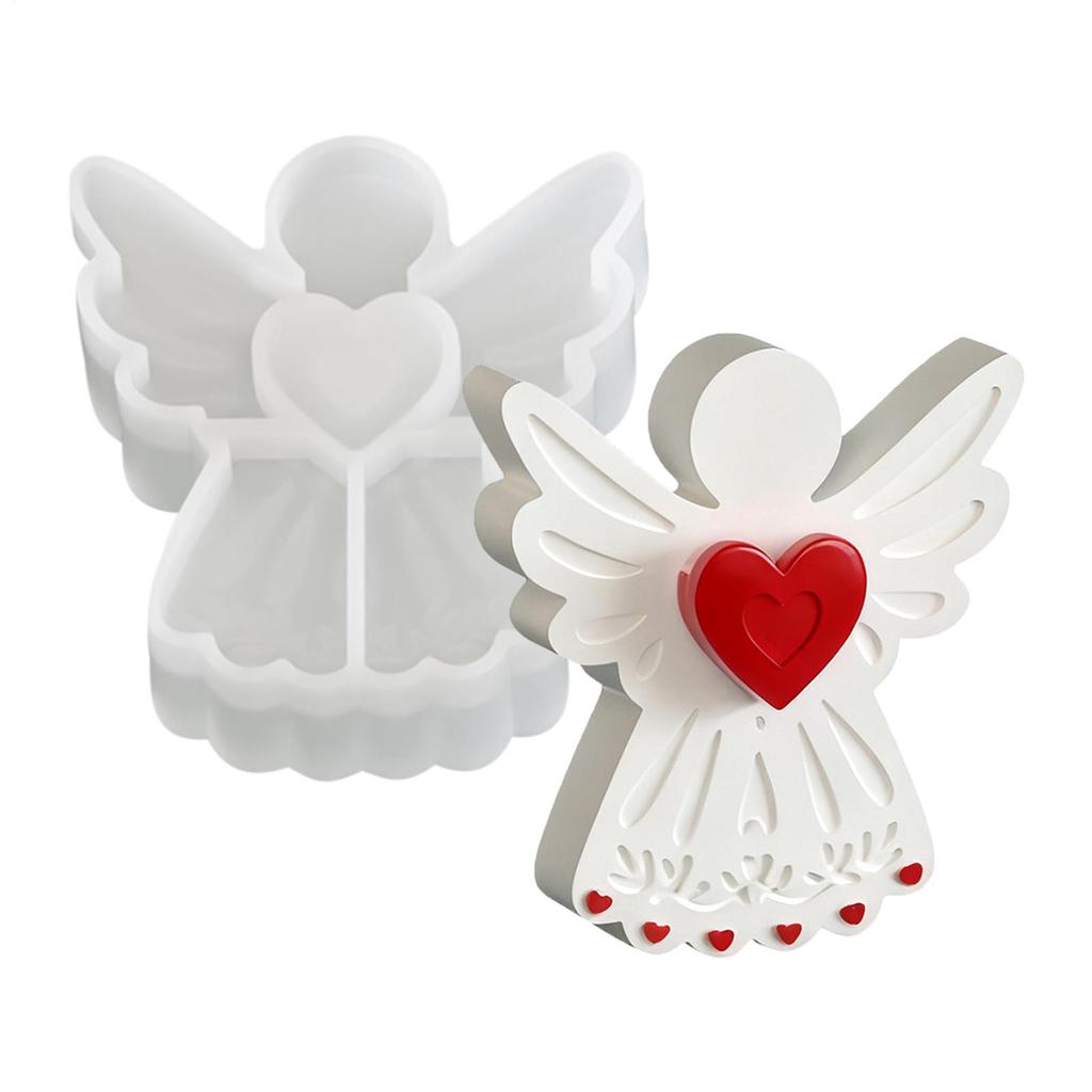 Love Wing Angel Silicone Mold Reusable Non-Stick Crafting Resin Molds Soap Candle Making Wax Plaster Ornaments Home Decor