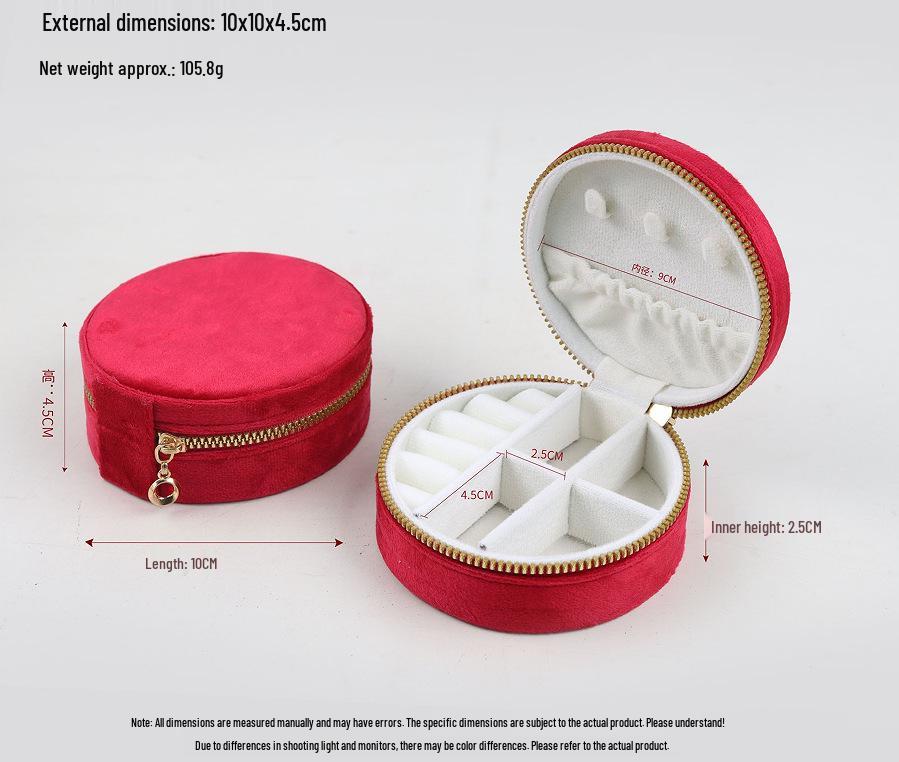 Portable Mini Jewelry Storage Box for Earrings, Necklaces, and Rings